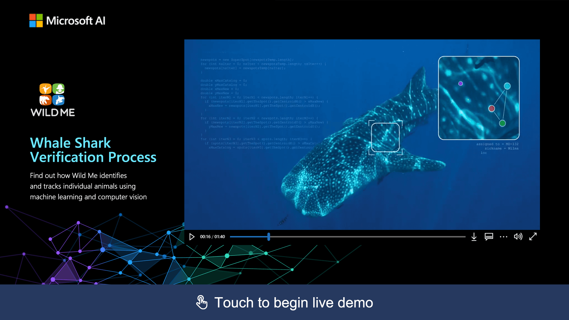 WildMe Keynote Demo for AI for Earth